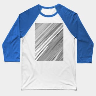 Acrylic brush strokes - silver grey Baseball T-Shirt